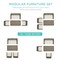 Best Choice Products 4-Piece Outdoor Wicker Patio Conversation Furniture Set w/ Table, Cushions